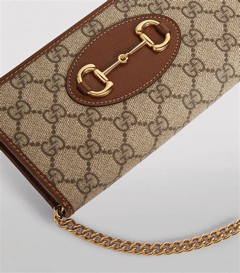 gucci horsebit wallet chain|Gucci chain wallet women.